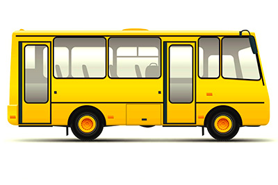 Автобусы и легковые автомобили